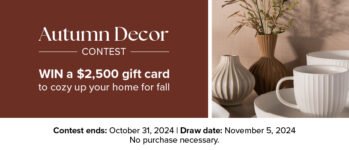 Win a $2,500 gift card from Linen Chest