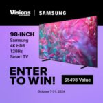 Win a Samsung 98″ 4K HDR 120Hz Smart TV ($5498 value)