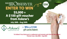 Win $5,000 Cash + $100 Askew’s Gift Card