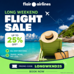 Get upto 25% OFF at Flair Airlines