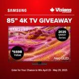Win Samsung 85″ QN92F Neo QLED 4K Smart TV – Visions Electronics