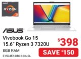 Asus Vivobook Go 15 15.6” Ryzen 3 7320U on Sale – Visions Electronics