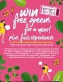 Win 1 Year of OrganicGirl Greens + $1,000 Ticketmaster Gift Card