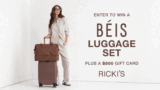 Win a Luggage Set + $500 Ricki’s Gift Card Worth $1,000