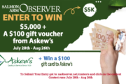 Win $5,000 Cash + $100 Askew’s Gift Card