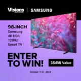 Win a Samsung 98″ 4K HDR 120Hz Smart TV ($5498 value)