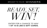 Win 1 of 10 TJX Style gift cards valued at $1,000