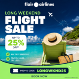 Get upto 25% OFF at Flair Airlines